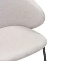 Jídelní židle Adrano světle béžová/černá