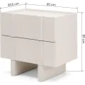 Noční stolek Moss 60 cm kašmírový