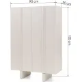Komoda Moss 90 cm kašmírová