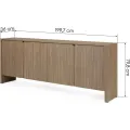 Komoda Moku 200 cm dub perleťový