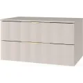 Závěsná skříňka pod umyvadlo Omi 80 cm kašmírová/zlatá