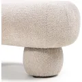 Designový taburet Fragola 90 cm bouclé světle béžový