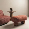 Designový taburet Fragola 90 cm červený