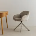 Jídelní otočné křeslo Kairo béžové