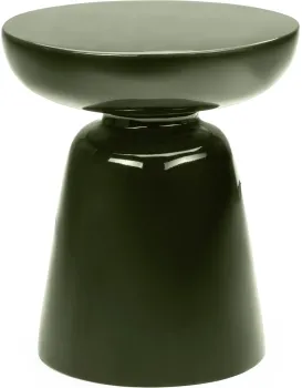 Odkládací stolek Logan 40 cm zelený lesklý