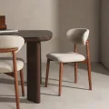 Jídelní židle Merano z masivu béžová/ořech