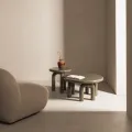 Konferenční stolek Flambe 80 cm zeleno-šedý
