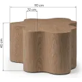 Konferenční stolek Cosmo 90 cm ořech