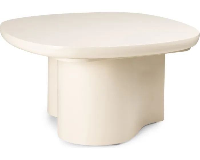 Konferenční stolek Puro 80 cm světle béžový