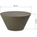 Konferenční stolek Eclipso 80 cm zeleno-šedý