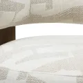 Designové křeslo Dolce krémové/ořech