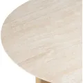 Konferenční stolek Klimt 90 cm travertin/dub přírodní