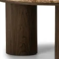 Konferenční stolek Essence 75 cm ořech tmavý/mramor