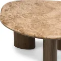 Konferenční stolek Essence 75 cm ořech tmavý/mramor