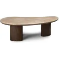 Konferenční stolek Essence 110 cm ořech tmavý/mramor