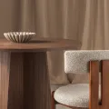 Kulatý jídelní stůl Merlo 100 cm ořech Lincoln