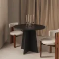 Kulatý jídelní stůl Merlo 100 cm černý