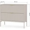 Skříňka pod umyvadlo Livia s deskou 84 cm kašmírová