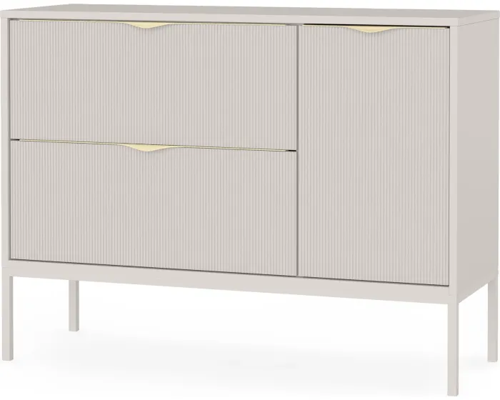 Skříňka pod umyvadlo Livia s deskou 100 cm kašmírová