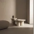 Konferenční stolek Puro 80 cm světle béžový