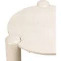 Konferenční stolek Noemi 86 cm světle béžový/mramor