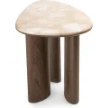 Odkládací stolek Essence 44 cm ořech tmavý/mramor