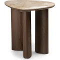 Odkládací stolek Essence 44 cm ořech tmavý/mramor