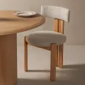 Jídelní židle Matteo z masivu béžová/světle hnědá