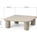 Konferenční stolek Cherry 90 cm tmavě béžový