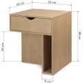 Noční stolek Mura 50 cm dub Cremona Torro