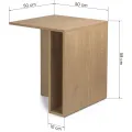 Odkládací stolek Yaso 50 cm dub Cremona Torro