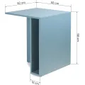 Odkládací stolek Yaso 50 cm modrý