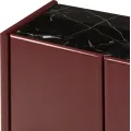 Komoda Loren 163 cm bordová/mramor
