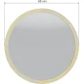 Nástěnné zrcadlo Sesto 60 cm z masivu hnědé