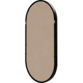 Nástěnné zrcadlo Plico 90 cm z masivu černé