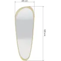 Nástěnné zrcadlo Sogno 165 cm z masivu hnědé