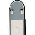 Nástěnné zrcadlo s LED osvětlením Brio 40x105 cm černé