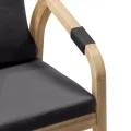 Zahradní křeslo Castello z masivu tmavě šedé