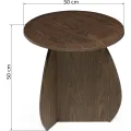 Odkládací stolek Noku 50 cm ořech tmavý