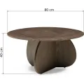 Konferenční stolek Noku 80 cm ořech tmavý