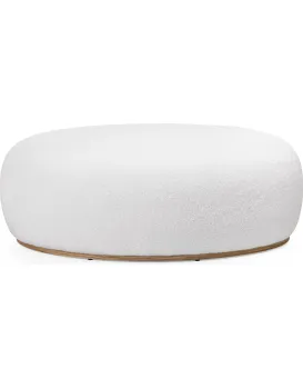Designový taburet Stone bílý