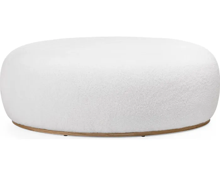 Designový taburet Stone bílý