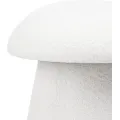 Designový taburet Cap bouclé bílý