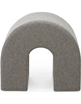 Designový taburet Arc světle hnědý