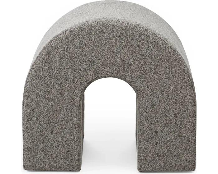 Designový taburet Arc světle hnědý