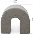 Designový taburet Arc světle hnědý