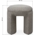 Designový taburet Cove světle hnědý