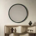 Nástěnné zrcadlo Zelia 100 cm tmavě zelené