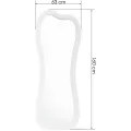 Stojací zrcadlo s LED osvětlením Cella 63x160 cm bílé