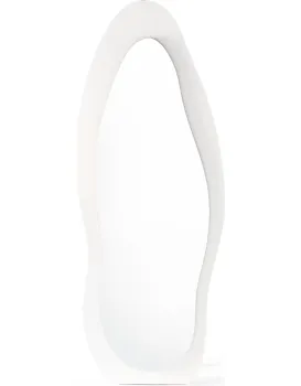 Volně stojící zrcadlo s LED osvětlením Mara 63x160 cm bílé